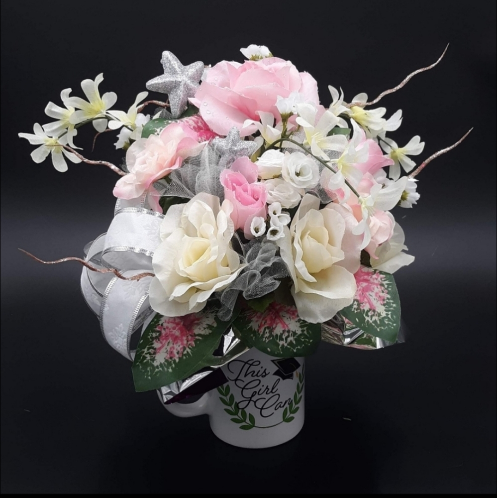 "This Girl Can" Graduation Mug Arrangement